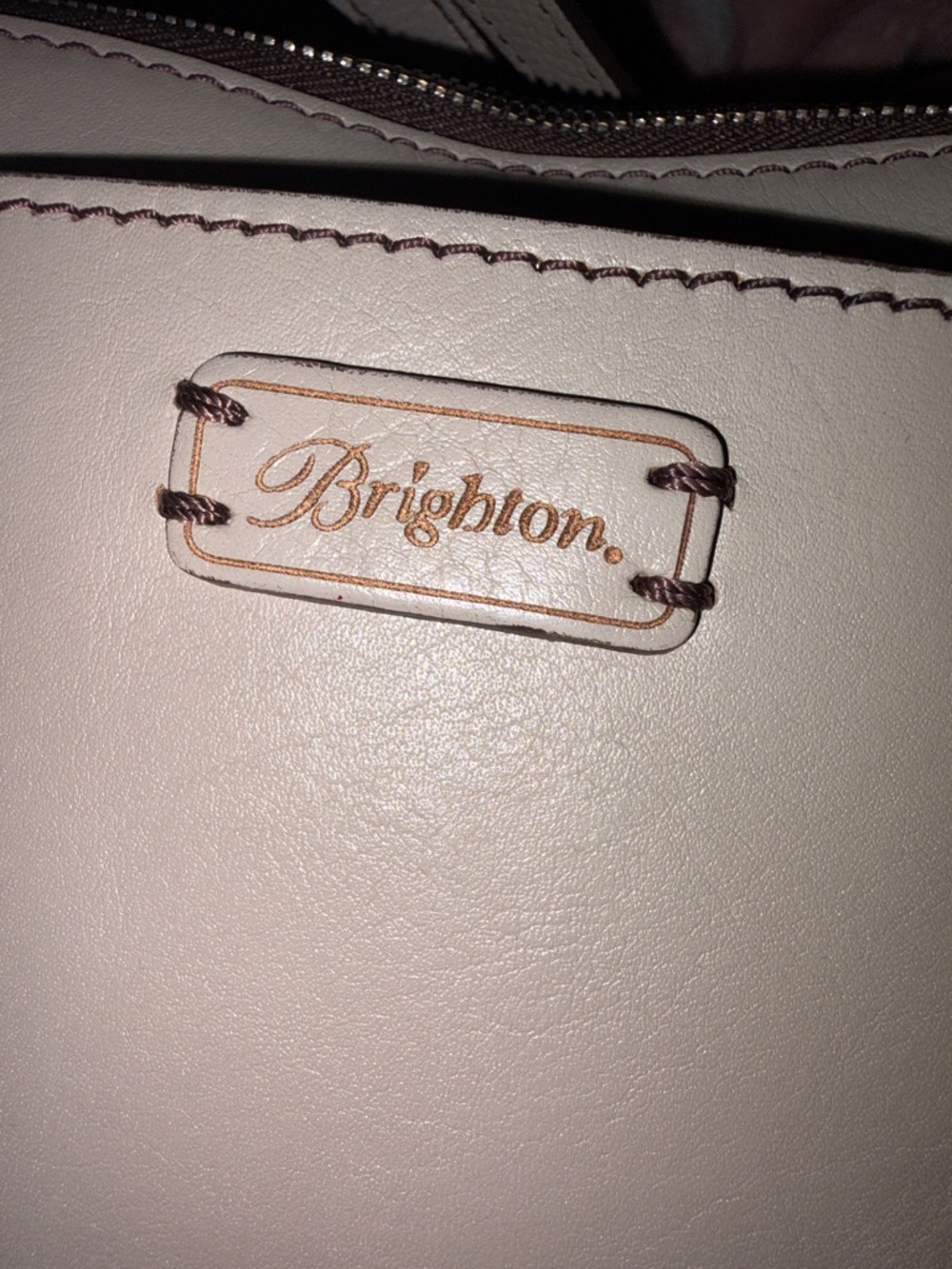Brighton Ferrara Vella Nova Domed Studded Beechwood Crossbody Bag NWOT - Picture 16 of 16